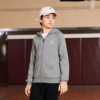 Jordan AJ Boys' Full-Zip Hoodie 130 (116-122cm) akmens pilka spalva