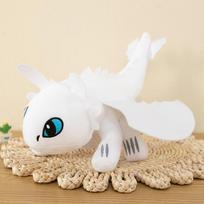 20cm pliušinis žaislas drakonas; mielas baltas juodas dinozauras pliušinis žaislas; turimas pliušinis žaislas; gimtadienio dovana žaislas 20CM balta