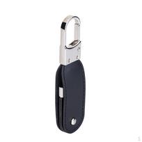Metalinis ir odinis raktų pakabukas Besisukantis kabliukas Sagtis USB atmintinė atminties kortelė diskas Juodas 32GB white