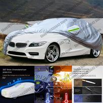 Pilnas automobilio uždangalas BMW Z4 (E89) 2009-2025 Automobilio apsauginė danga nuo UV spindulių, saulės, lietaus, sniego ir vėjo silver juoda