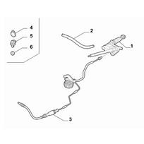 55246557 Automobilio hidraulinis sankabos siurblys Fiat Ottimo rankinei sankabai Pagrindinis cilindras kaip parodyta spalva