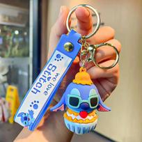 Naujas Anime Raktų pakabukas Animacinis Lilo & Stitch Mielas Lėlės Raktų pakabukas Ornamentas Raktų Grandinėlės Dekoracija Vaikų Žaislai Dovanos