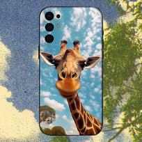 Giraffes Cute Animal Phone Case For Samsung S25,S24,S21,S22,S23,S30,Ultra,S20,Plus,Fe,Lite,Note,10,9,5G Black Cover Samsung S20fe