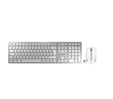 Klaviatūra Cherry DW 9100 SLIM belaidė RF + Bluetooth klaviatūra čekų, slovakų Silver | JD-9100CS-1 | 4025112095320