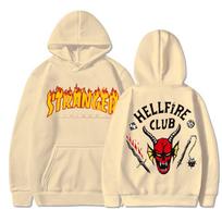 Stranger Things Printed Spring and Autumn Men's and Women's Long sleeved Hoodie XS