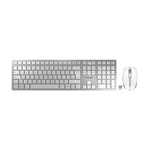Klaviatūra + pelė Cherry DW 9100 SLIM klaviatūra Komplektuojama pelė RF belaidė + Bluetooth QWERTY British English Silver | JD-9100GB-1 | 4025112095429