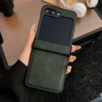 Skirta Samsung Galaxy Z Flip 7 6 5 4 3 5G dėklas prabangus odinis vyris visapusiškai apsaugantis sulankstomas smūgiams atsparus apsauginis kietas galinis dangtelis Galaxy Z Flip4