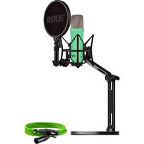 Rode Microphones NT1 Signature +XLR kabelis + stalinis studijos laikiklis (hellgrün, komplektas) | BUROINT1GN | 4250494930086