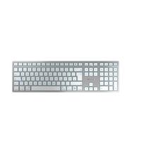 Klaviatūra Cherry KW 9100 SLIM FOR MAC USB + Bluetooth QWERTY vokiečių Silver | JK-9110DE-1 | 4025112099656