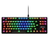 Žaidimų klaviatūra Sharkoon Crystal Shark Black DE | 4044951040124 | 4044951040124