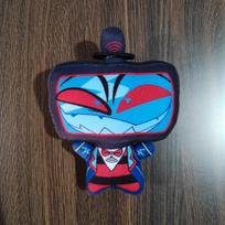 Stuffed 10cm Hazbin VOX Plushie Doll Cartoon Hotel Alastor Lucifer Plush Figures Toys Keychain Decorative Pandents Holiday Gifts 10CM