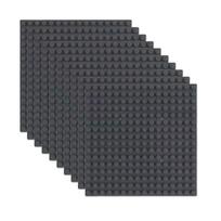 10 vnt. 16x16 klasikinė pagrindo plokštė su taškeliais, suderinama su visų pagrindinių gamintojų blokų pagrindais 10PCs 16x 16 black