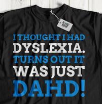 Unisex juokingi disleksijos marškinėliai, disleksikų juokelių dovanos ir mokymosi palaikymo marškinėliai 2XL black