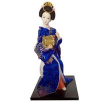 Decorative 12Inch Japanese Geisha Dolls Kimono Figure for Living Room and Office Decoration Or Cultural Present