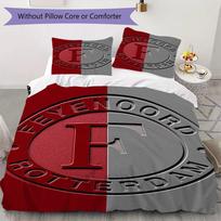 Feyenoord Rašto Patalynės Komplektas Antklodės Užvalkalas Pagalvės Užvalkalas Namų Dekoras Gimtadienio Dovana (1 * antklodės užvalkalas + 2 * pagalvės užvalkalai be šerdies)54 135x200cm