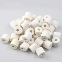 High Porosity Bio Ceramic Rings Water Purification Cylinder Filter Substrate  Fish Breeding 500g