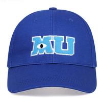 Pixar Monstrų Universitetas MU Beisbolo Kepuraitė Vyrams Moterims Sullivan Sulley Mike Siuvinėjimas Snapback Kepuraitė Medvilninė Saulės Tėčio Kepuraitė Casquette 55-60cm