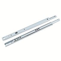 17 mm pločio dvipusio ištraukimo plieniniai rutuliniai guoliai virtuvės spintelėms, drabužių spintoms, stalčiams ir laboratorinei įrangai 214mm (set)