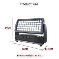 Naujas IP65 Lauko 60X10W RGBW 4in1 Šviesos Diodas Sienų Plautuvas Miesto Žibintas Vandeniui Atsparus Šviesos Diodas Sienų Plautuvas juoda