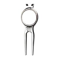 Golfs Divot Repair Tool with Magnetic Golfball Markers Golfs Divot Tool Aluminum Alloy Putting Green Fork for Golfers 1