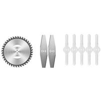 150MM Belaidis Žolės Žoliapjovės Pjovimo Diskas Plastikinis Metalinis 4 colių Pjūklo Diskai Žoliapjovės Galvutės Peiliukai Žoliapjovės Pjūklo Diskas balta