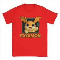 Novelty digimon patamon T Shirt Men Crewneck Short Sleeve Clothing  100%Cotton Summer Top Tee S