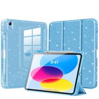 Case for iPad (A16) 11th Generation 2025, iPad 10th Generation Case 10.9 Inch 2022 Glitter TPU Cover with Shiny Clear Back Shell
