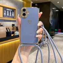 Kryžinė apyrankė dėklas, skirtas Samsung Galaxy A17 A16 A56 A36 A26 A06 A07 A55 S25 FE, dengtas meilės kameros apsauga, atsparus smūgiams dangtelis S25&Case & Strap