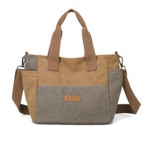 Canvas Bag Women's Tote Casual Cross-body All-matching Korean Simple Large-capacity Single-shoulder Commuter pilka