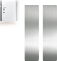 2 vnt. Patvarus katės ir šuns durų apsaugas nuo įbrėžimų - Anti-Scratch apsauga vidaus/lauko durims, nerūdijančio plieno lipnus 2pcs sidabras