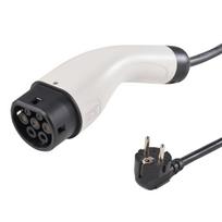 Portable EV Charger Type 2, 16A 3.7 kW, Electric Vehicle Car Charger with 28 ft Charging Cable CEE 7/7 Plug, IEC 62196 Home EV Charging Station with