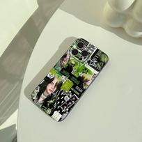 Gen Z talentingos dainininkės Billie E-Eilish dėklas telefonui iPhone 17,16,15,14,13,12,11 Pro Max,16/15/14Plus,XS Minkštas juodas dangtelis iPhone14