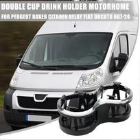 Dvigubas puodelio laikiklis Peugeot Boxer, Citroen Relay, Fiat Ducato 2007-2024 Kemperiams