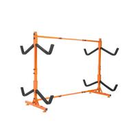 Freestanding Kayak Storage Rack, Kayak Stand for 4 Kayak Canoe Paddleboard, Heavy-duty Steel Kayak Hanger Holder with Padded Arms and Adjustable