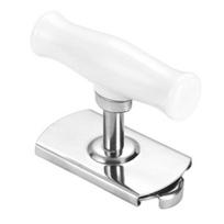 Stainless Steel Jar Opener with T-Handle Multi-Function Bottle Can Lid Remover for Kitchen Ergonomic Rust-Proof Essential Tool for Arthritis & Weak balta