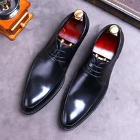 Madingi Naujo Prekės Ženklo Tikros Odos Verslo Bateliai Vyrams Formaliai Aprangai Laisvalaikio Britiški Didelio Dydžio Odiniai Batai Smailus Priekis Oxfords 37 juoda