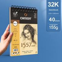 CANSON Art Painting Book Sketchbook 16K/8K Sketch Drawing Pad for Colored Pencils Graphite Charcoal Pastels Graffiti XL Series