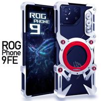 Aluminum Frameless Case For ROG Phone 9 FE ROG 9FE Rotating Bracket Shell Metal Rimless Shockproof Cover Asus ROG Phone 9 FE sidabras