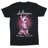 Deftones Retro Katės Marškinėliai Retro Grupės Marškinėliai Retro Atminimo Spausdintas Raštas Unisex Marškinėliai Laisvalaikio Sportiniai Lauko Apranga S juoda