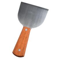 Nerūdijančio plieno metalinė mentelė, plokščia, skirta burgeriams, blynams, picai, griliui, kepimo įrankis, teppanyaki keptuvė, virtuvės reikmuo juoda