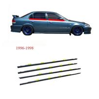 1 rinkinys Išorinė moldingų sandarinimo juosta Honda Civic Sedan EK4 1996-1998 EK1 EK3 72450-S04-003 101cm 93cm Cv Black 4 pcs