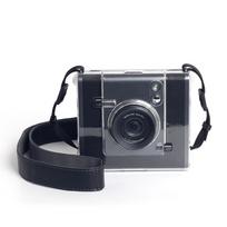 Transparent Instant Camera Cover Crystal Anti Scratch Storage Case with Shoulder Strap Shockproof for Fujifilm Instax WIDE EVO