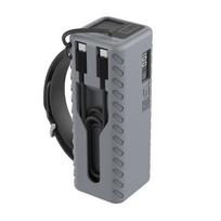 Silicone Case Protector Shock Resistant Cover For CUKTECH No.15se Power Charging Case and Cable Organize pilka spalva