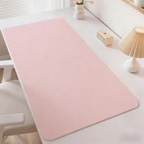 Large Leather Desk Pad, Waterproof and Oil Resistant Office Desk Pad, Gaming Office Mouse Pad, Writing Desk Pad 100x45cm rožinė