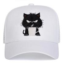 Unisex Black Cat Embroidery Baseball Net Caps Spring and Summer Outdoor Adjustable Casual Hats Sunscreen Hat Sports Cap balta