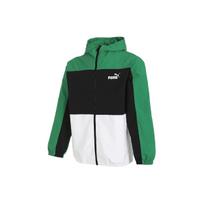 Puma Spalvotas blokas, treniruotės, sportinis laisvalaikio austinė striukė su gobtuvu Vyriška striukė žalia juoda balta 680350-86 XL black