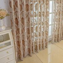 1pc Luxurious Golden Jacquard Window Sheer Curtain for Living Room, Bedroom, Balcony - Elegant Home Decor Window Treatment 150*270CM