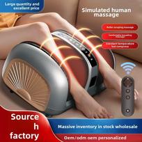 Leg Foot Massager Machine with Airbag Compression Deep Kneading Improve Foot Wellness Gray Fathers Day & Birthday Gifts for Mom US Plug