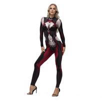 Autumn Supply Women's Bodysuit Movie Role Digital Print Party Play Costume S