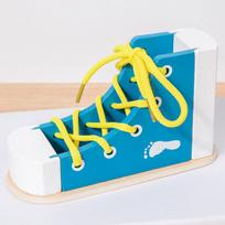 Montessori batraiščių mokymo priemonės mokytis rišti ir praktikuoti avėti batraiščius kūdikiams vaikams didelė darželio erdvė ankstyvosios vaikystės ugdymo žaislai